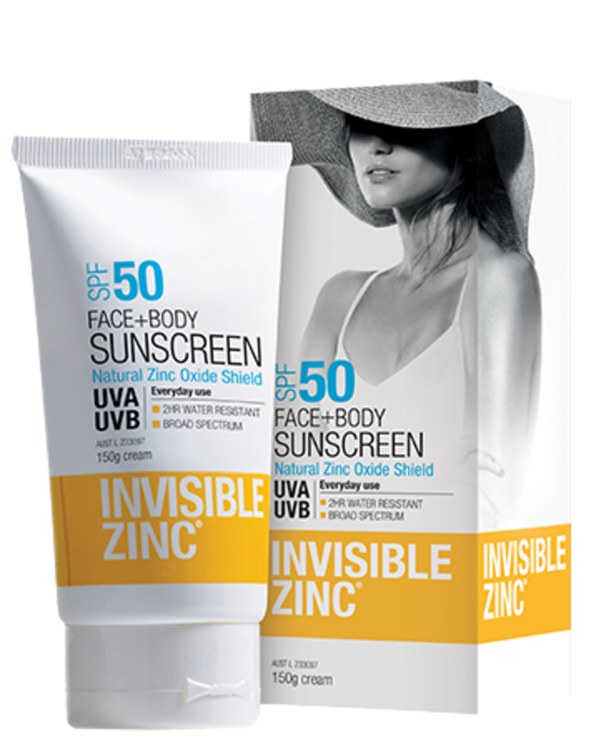 INVISIBLE ZINC Face + Body Sunscreen Tube SPF 50 image 0